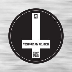Стікер - Techno is my religion